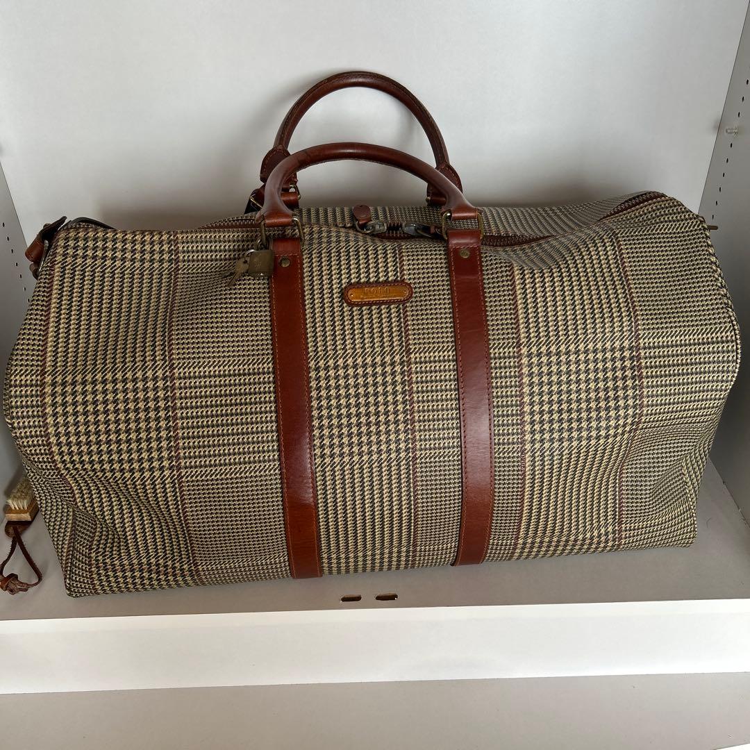 Polo Ralph Lauren チェック柄 ボストンバッグ　極美品
