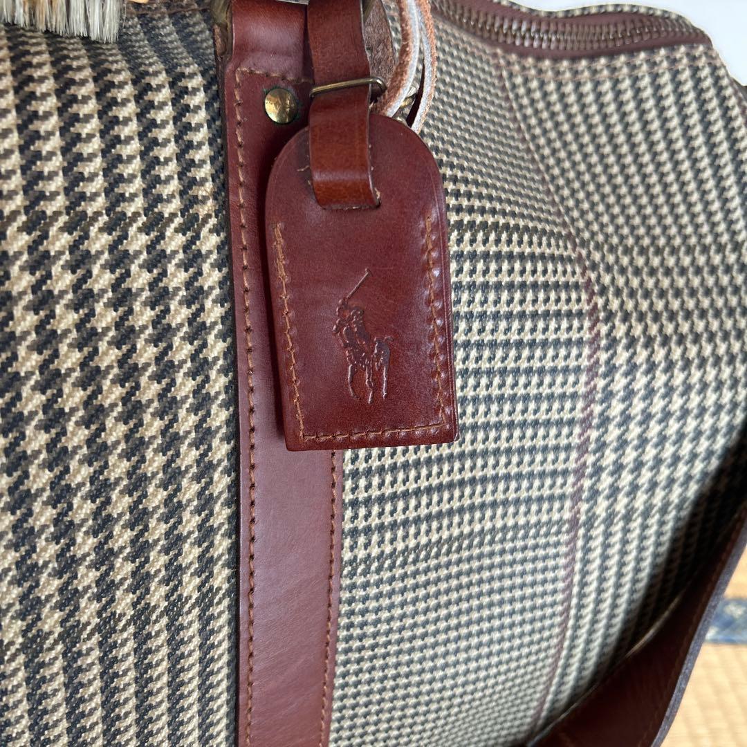 Polo Ralph Lauren チェック柄 ボストンバッグ　極美品