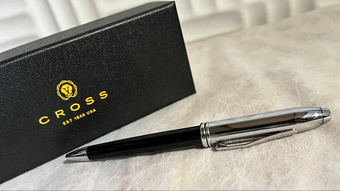 【新品同様】Cross ボールペン ブラック Townsend タキシード