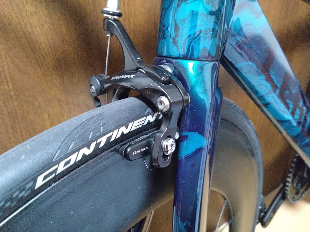 【猫富士様用：運賃込】LEADER735 ピストバイク マーブル×ラメ