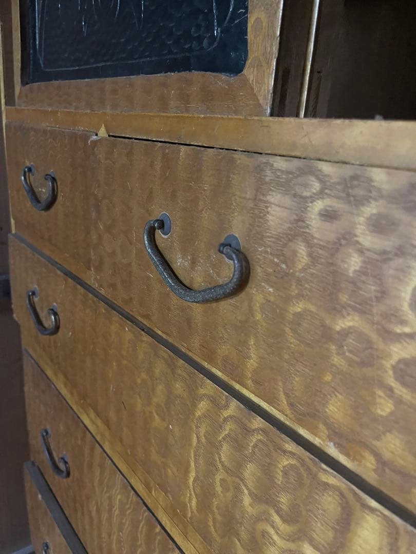 当時物| 和箪笥| 水屋箪笥| アンティーク| 大型 祖母の嫁入り家具