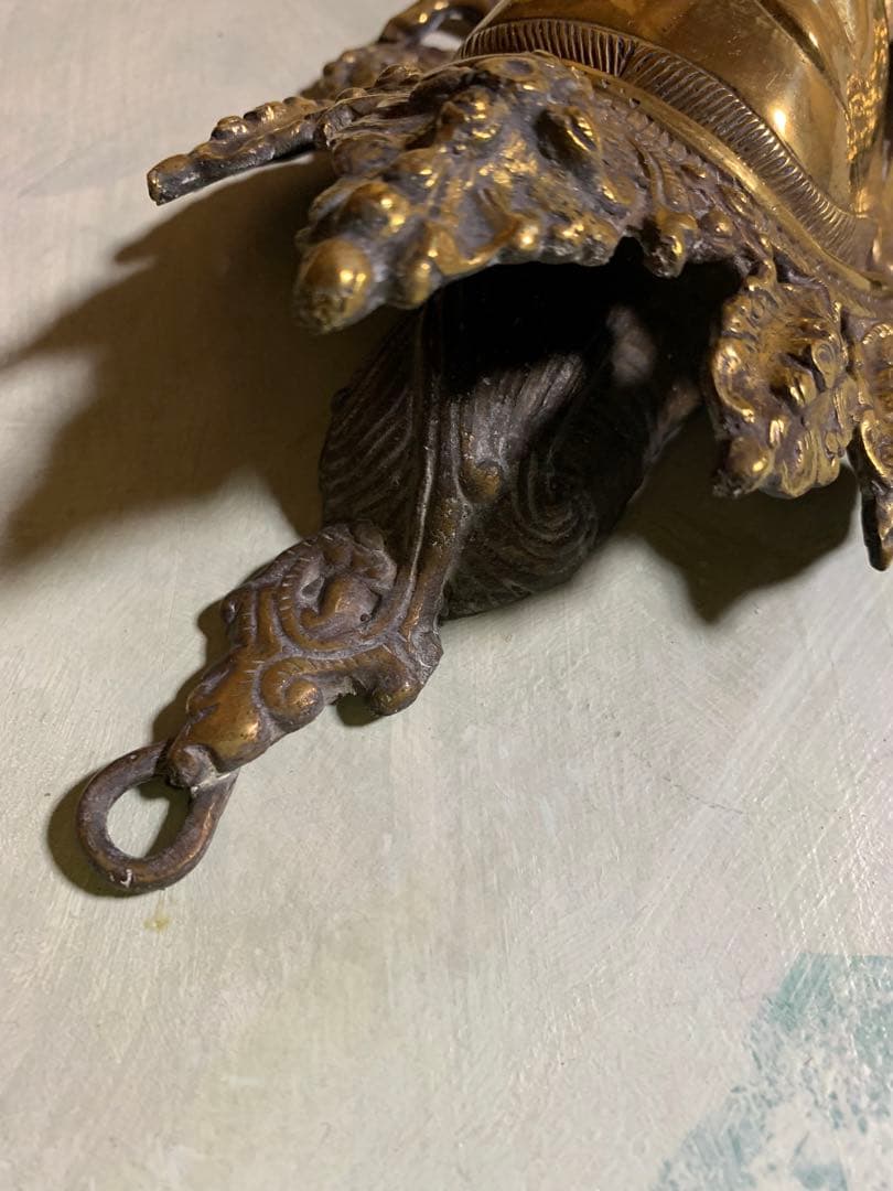 仏像　大日如来　頭部壁掛け　真鍮