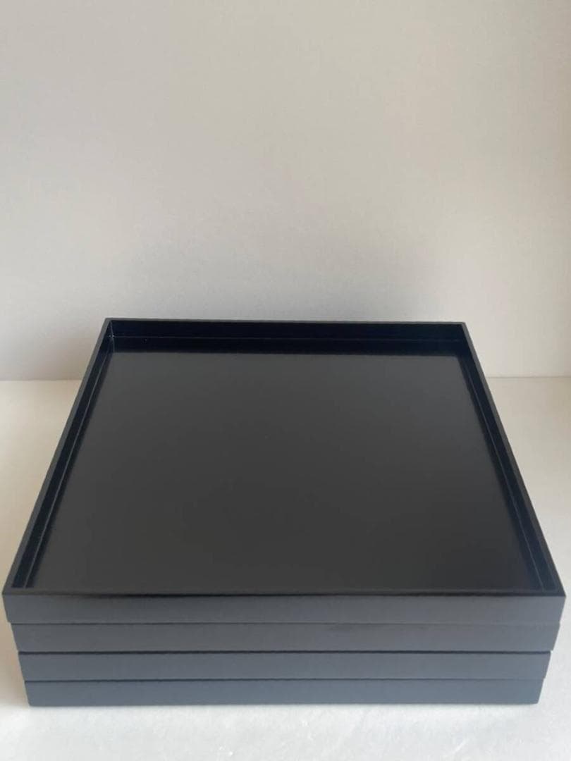 美品 輪島塗 膳 五客 紙箱入 お膳 懐石膳 茶懐石膳 30　四方膳