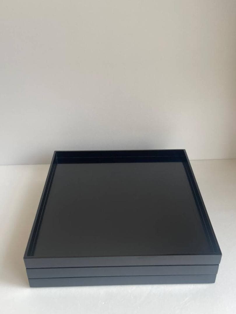 美品 輪島塗 膳 五客 紙箱入 お膳 懐石膳 茶懐石膳 30　四方膳