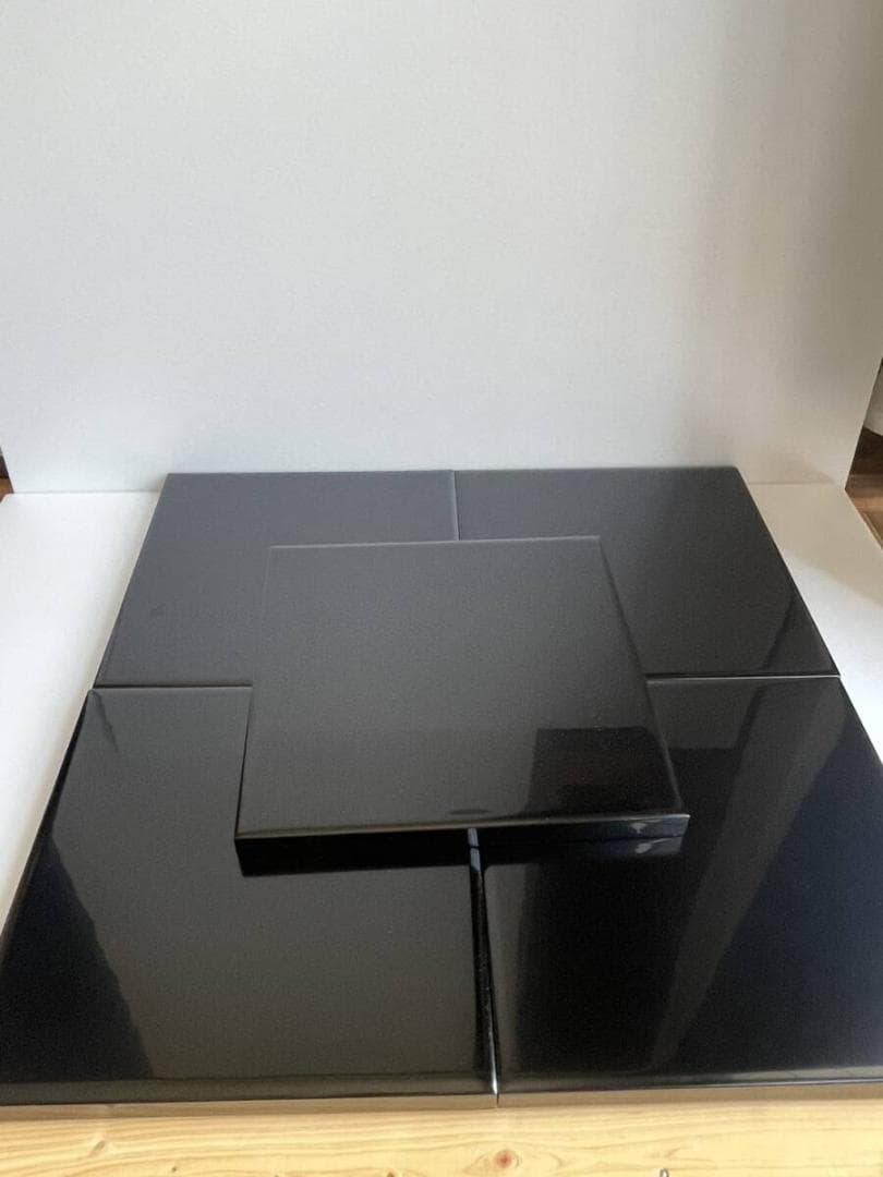 美品 輪島塗 膳 五客 紙箱入 お膳 懐石膳 茶懐石膳 30　四方膳