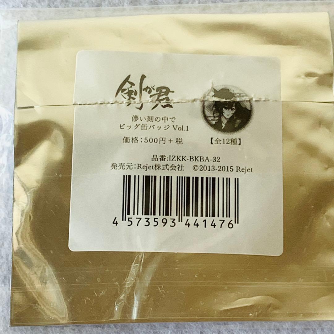 剣が君　鷺原 左京　ビッグ缶バッジ　５個セット