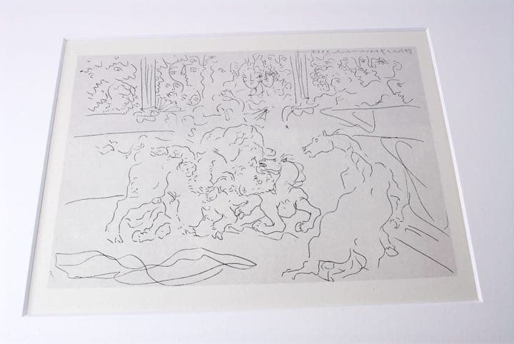 パブロ　ピカソ　リトグラフ 傷ついた闘牛士　1933 真正証明書付き