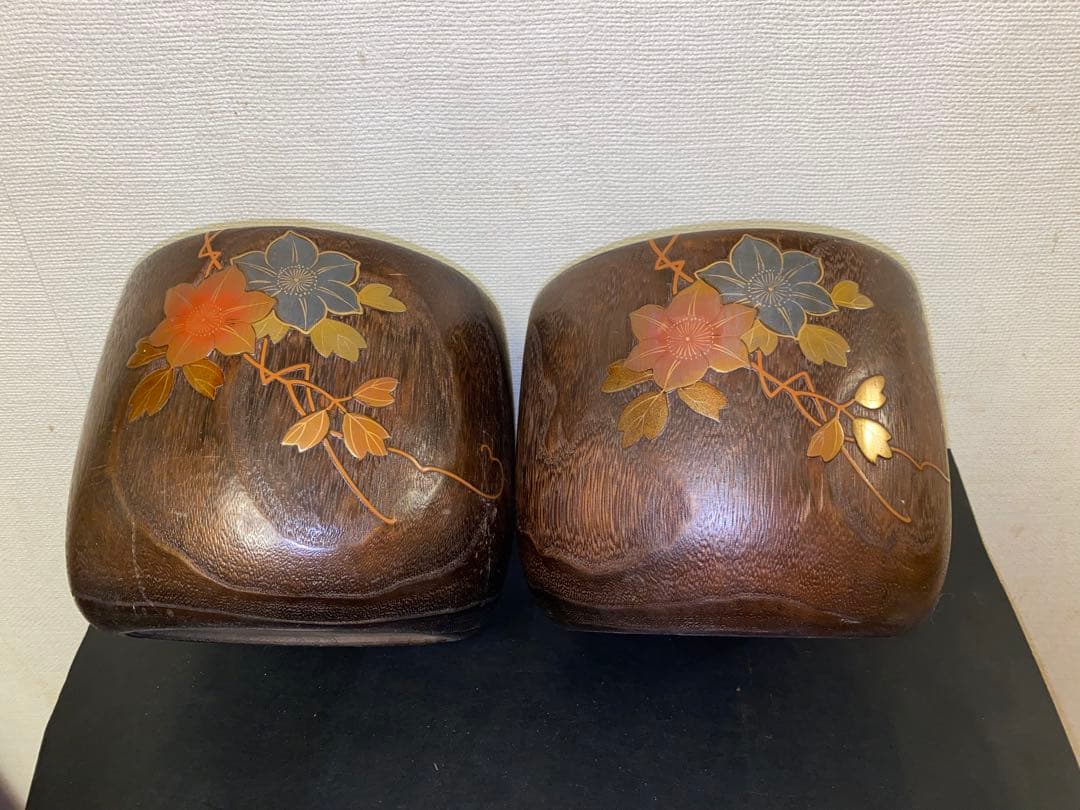 金沢桐工芸品、桐火鉢 2個セット