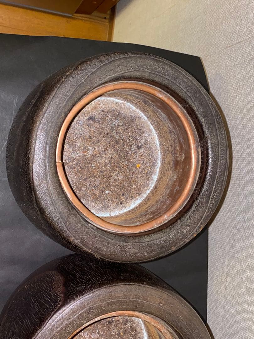 金沢桐工芸品、桐火鉢 2個セット