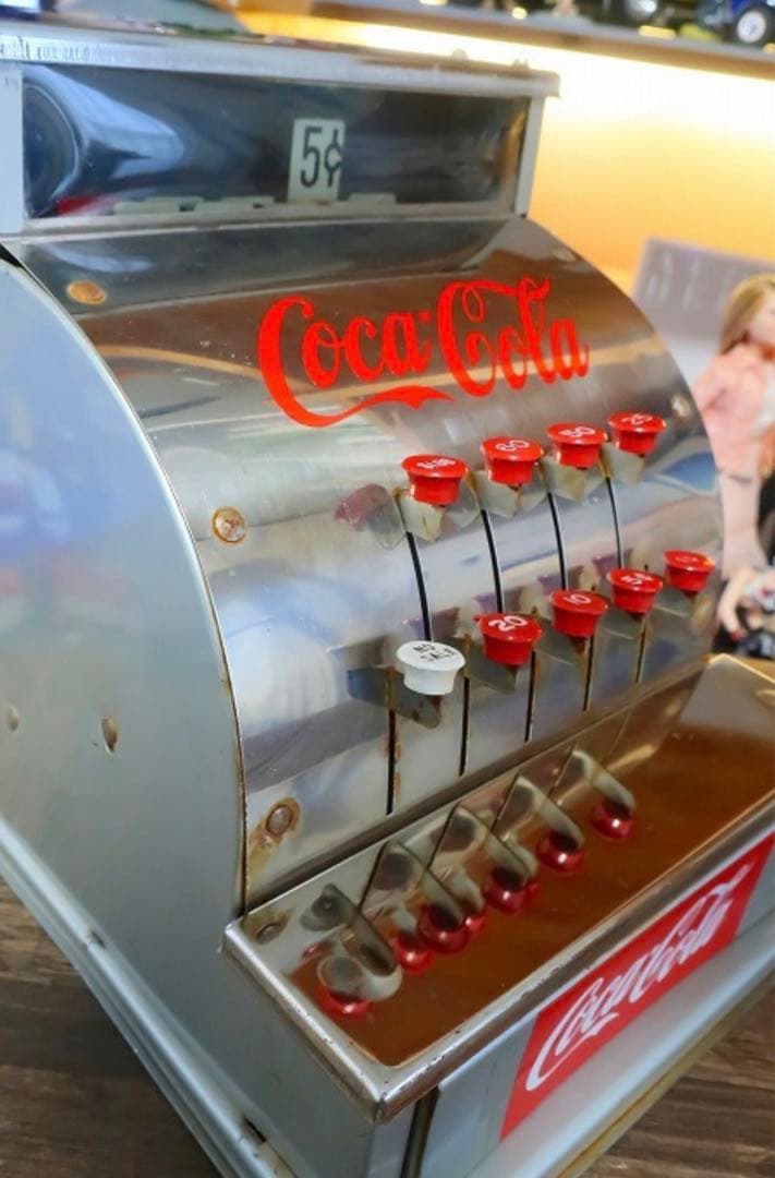 希少！コカコーラ 50s ビンテージ トイレジスター ガレージ アンティークレア