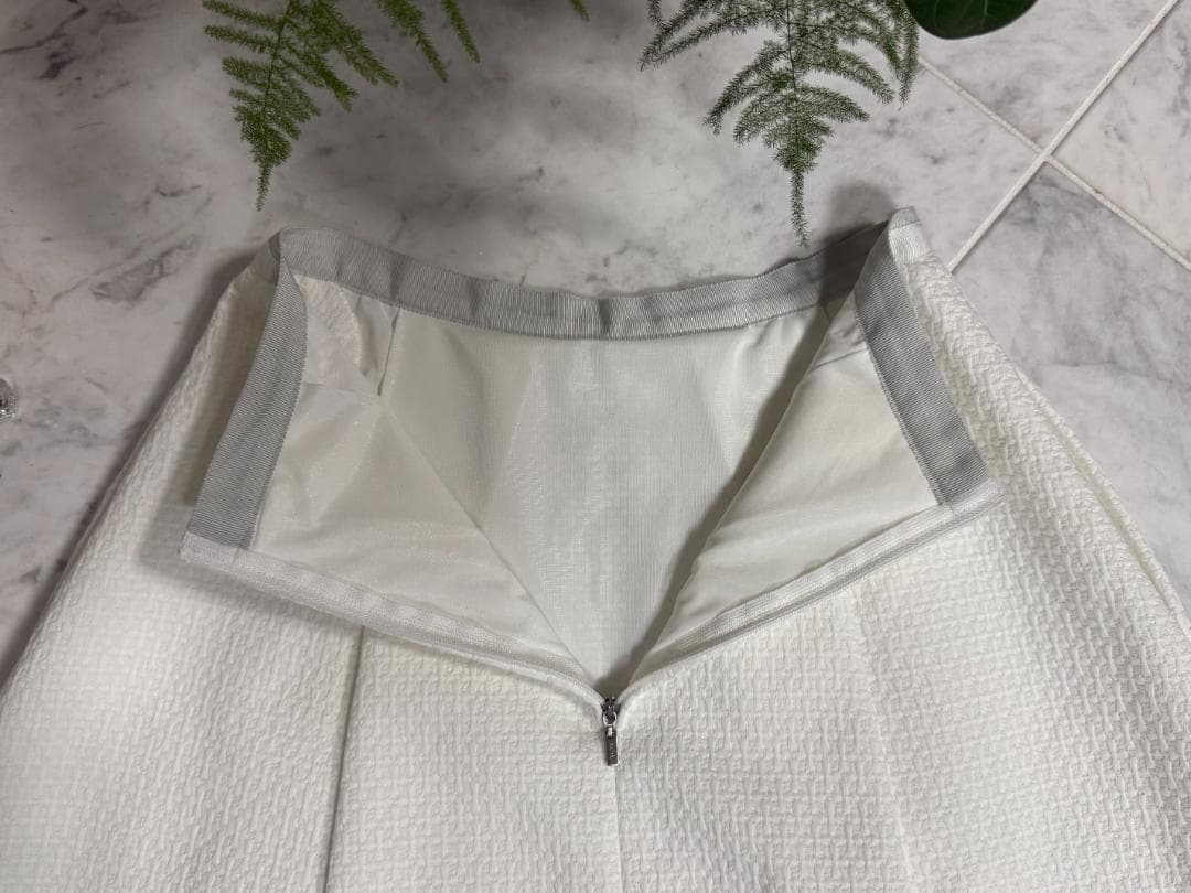 未使用★FOXEY/フォクシーニューヨーク スカート 38 ホワイト