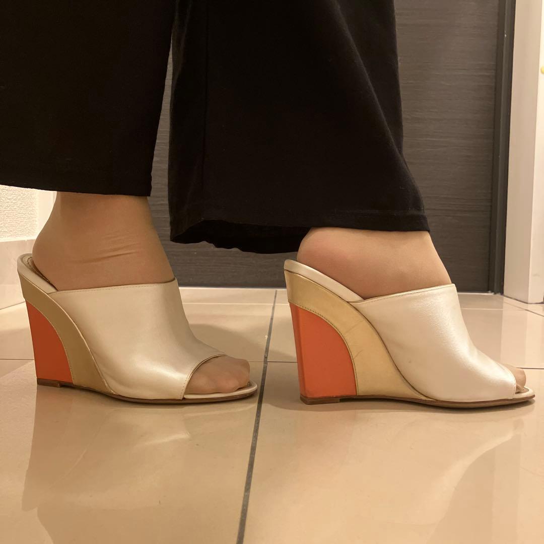 LOUIS VUITTON パールホワイト シルクミュール