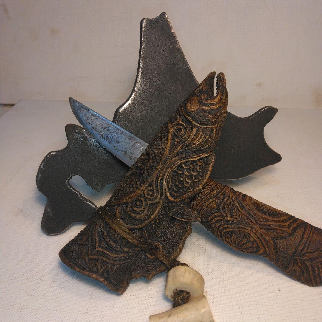 アイヌマキリ　工芸品　北海道