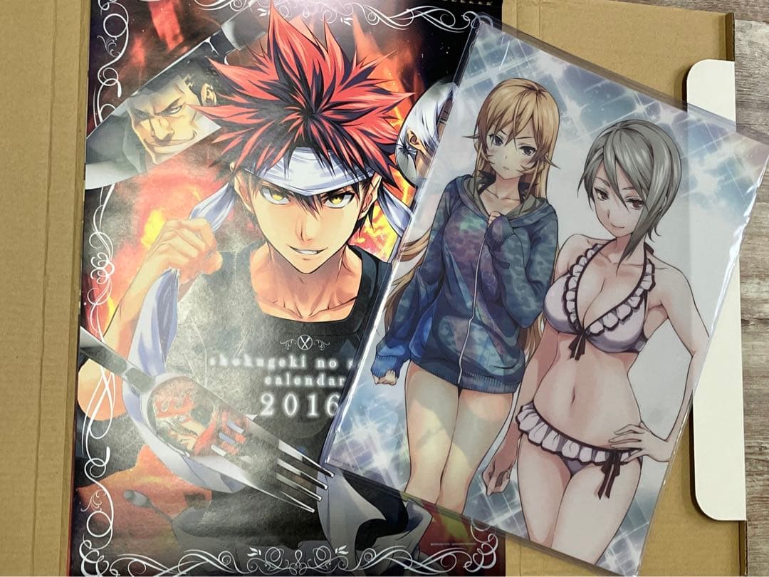 食戟のソーマ2016年B3カレンダー 、A3サイズ クリアポスター　未使用