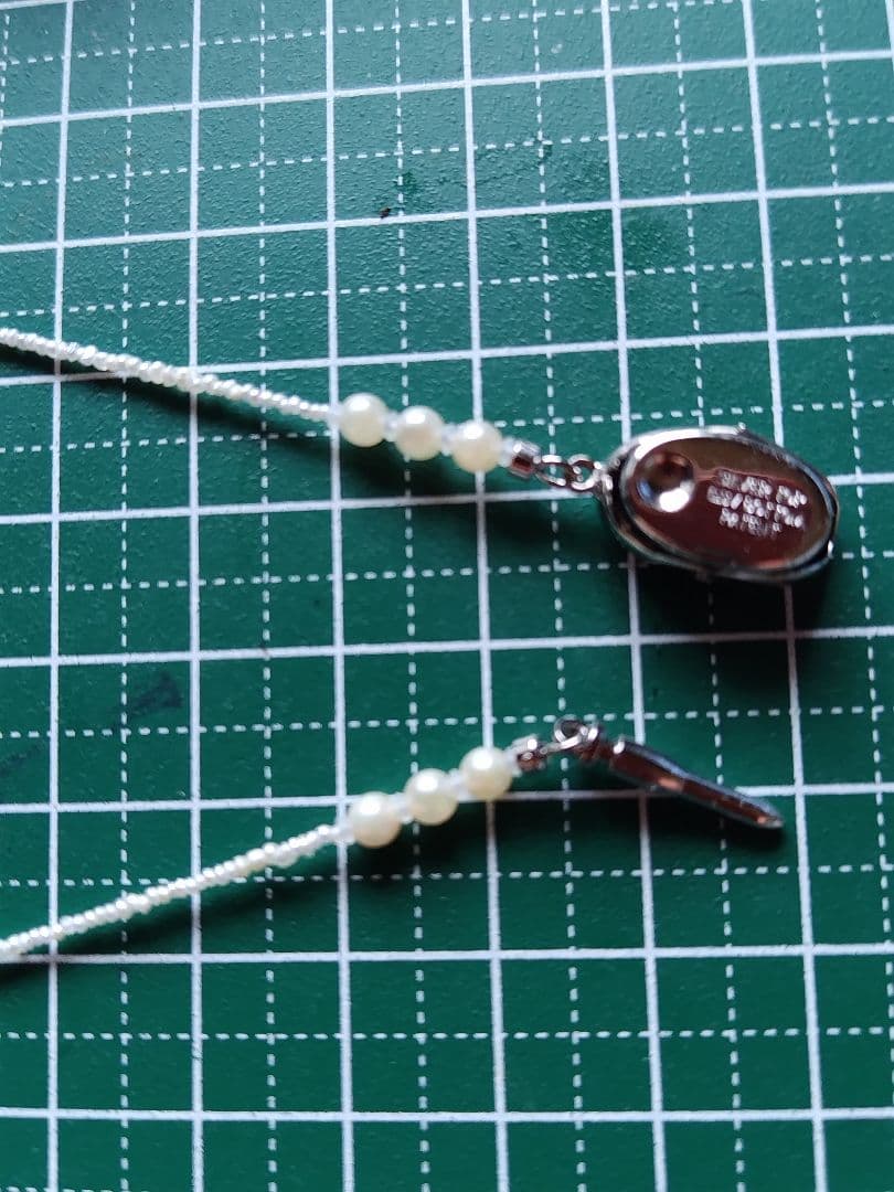 白蝶、黒蝶真珠、アコヤ砂芥子パール オメガ風ネックレス