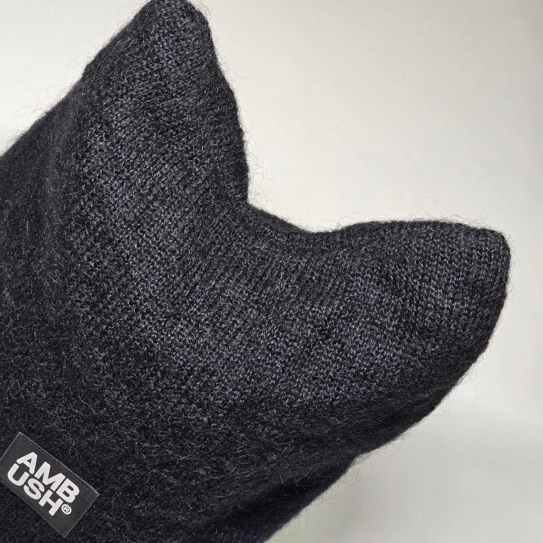 美品 AMBUSH アンブッシュ 猫耳 ニット帽 ビーニー 匿名配送
