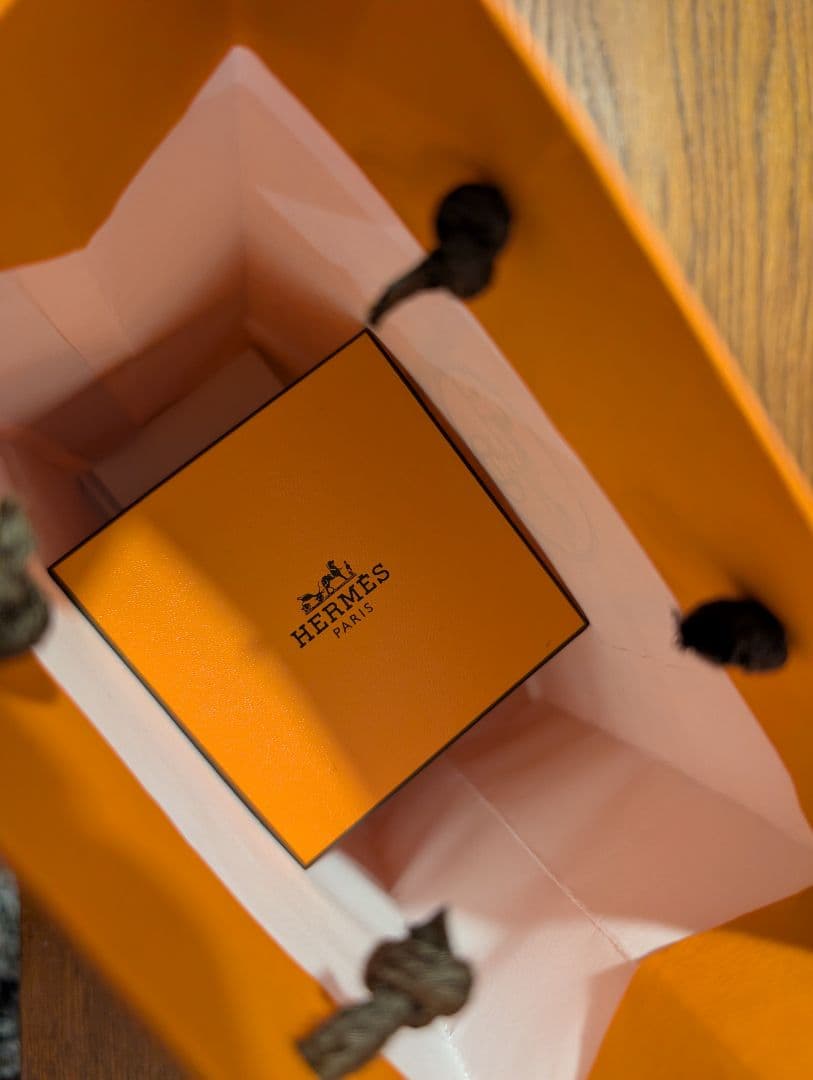 HERMES シルバーチェーンブレスレット