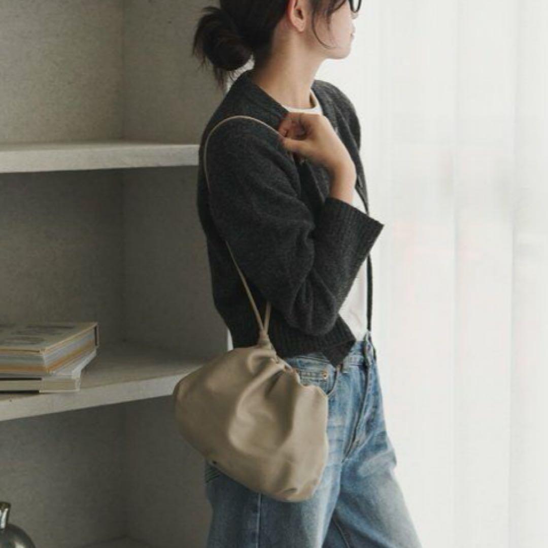 未使用✨ラシット　4way ショルダーバッグ 巾着 グレージュ［chi企画］