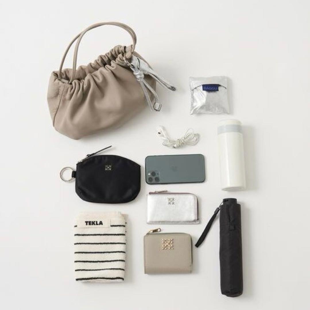 未使用✨ラシット　4way ショルダーバッグ 巾着 グレージュ［chi企画］