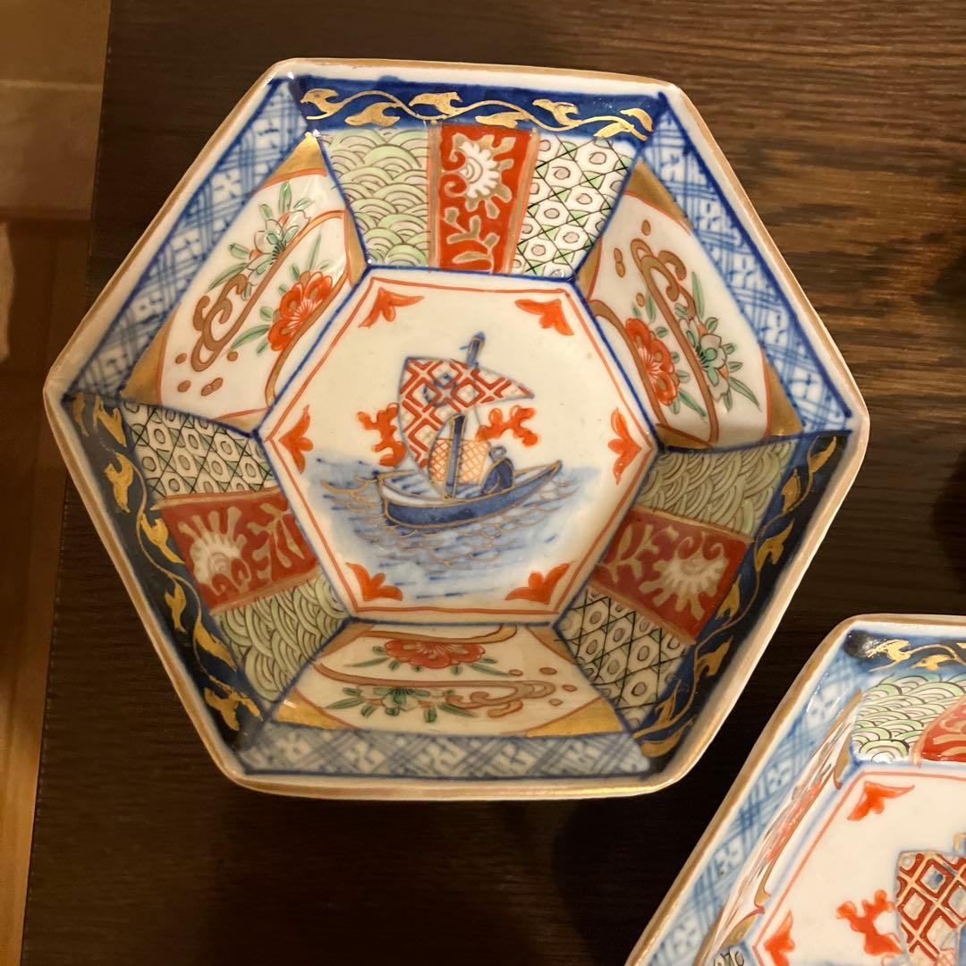 古伊万里 六角小鉢 骨董品
