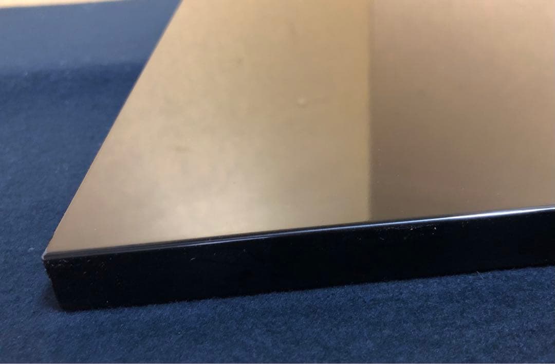 《R》茶道具 和紙張 黒真塗 大板 敷板 元箱　251022い5