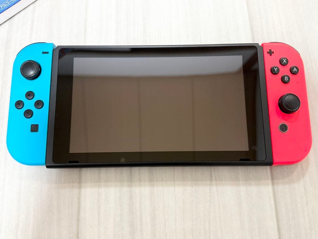 【初期化＆動作確認済み】Switch本体ネオンブルー/レッド＋オマケ
