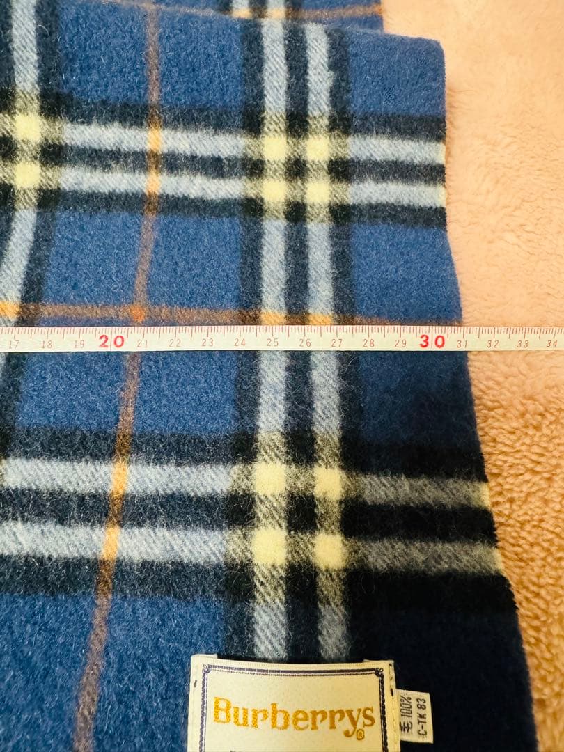 Burberrys 純カシミヤ チェックマフラー