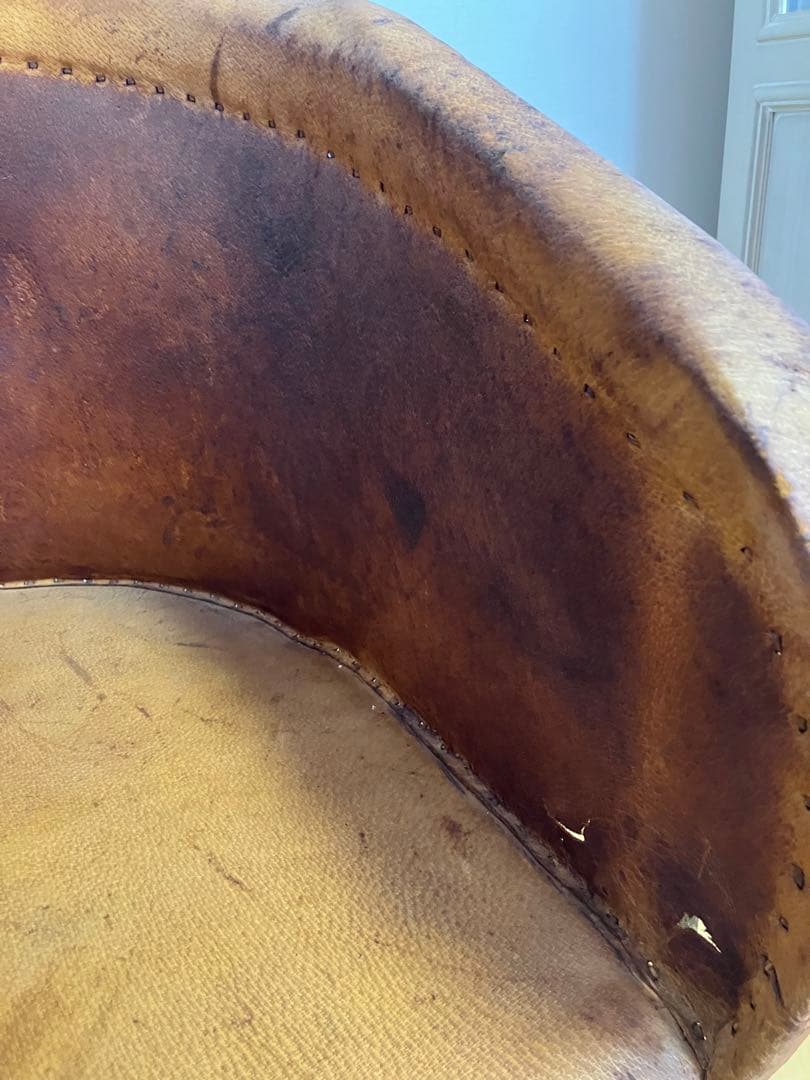 メキシコ　民芸　エキパルチェア　革