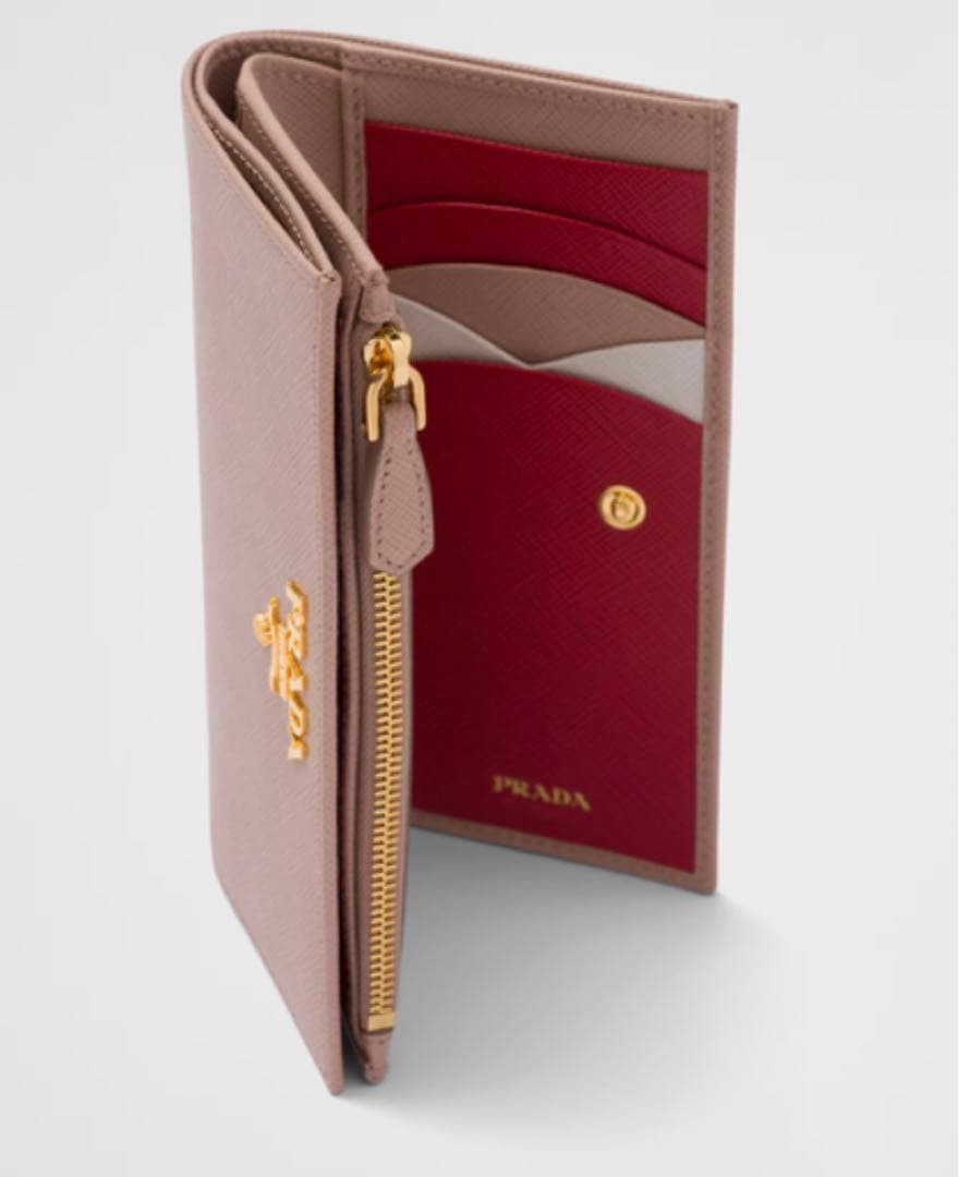 PRADA サフィアーノレザー 財布 ベージュ