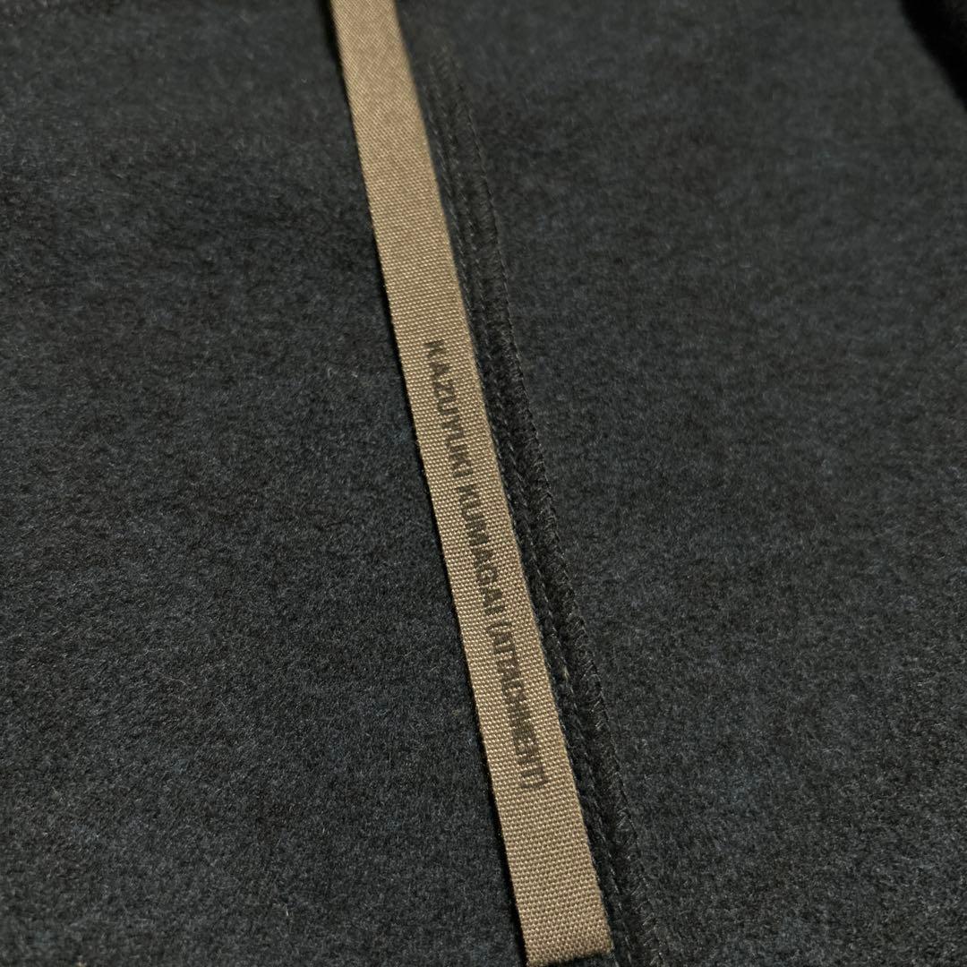 カズユキクマガイ　アタッチメント　ジップアップパーカーKB32-092 Lサイズ