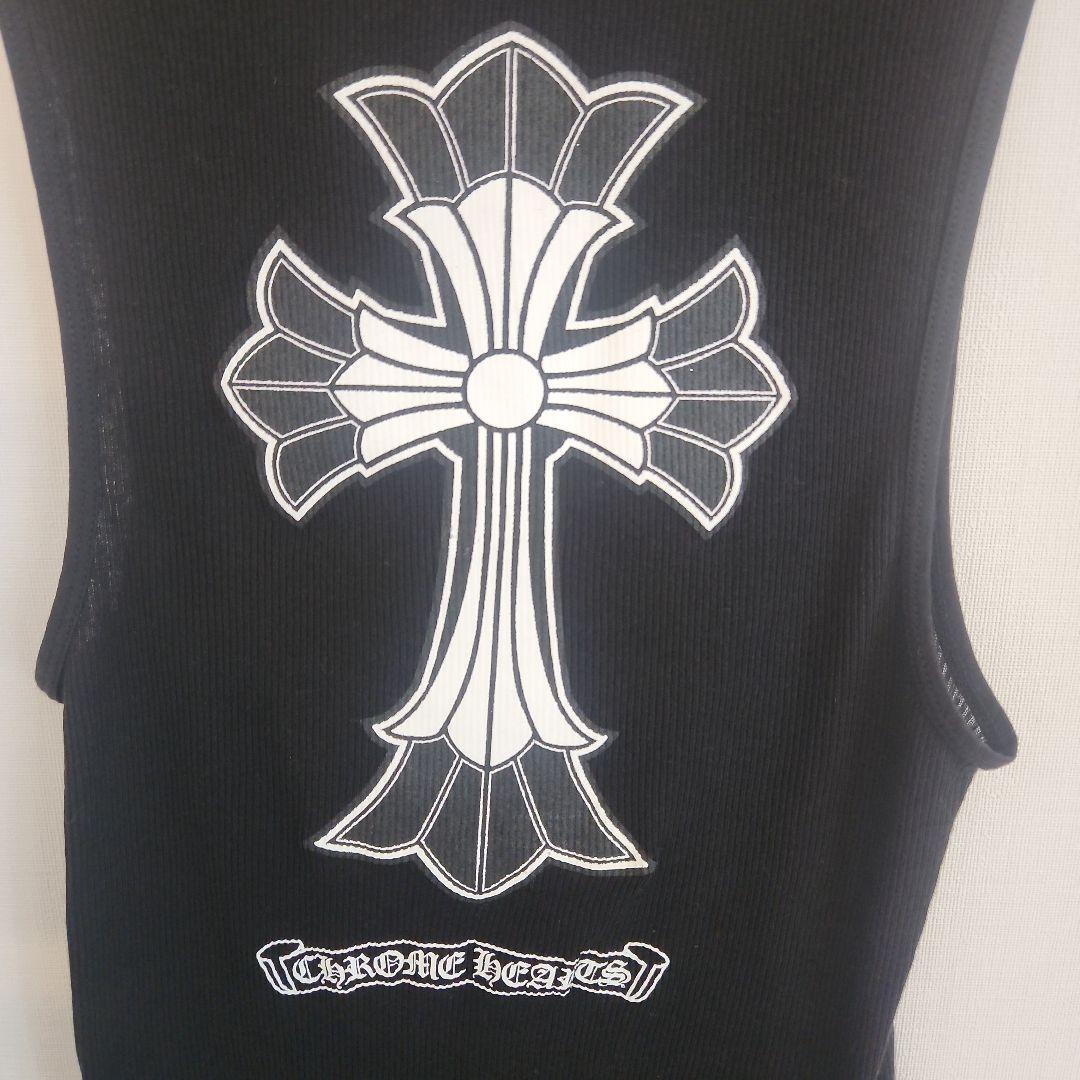 CHROME HEARTS タンクトップ CHダガー リブ ブラック L
