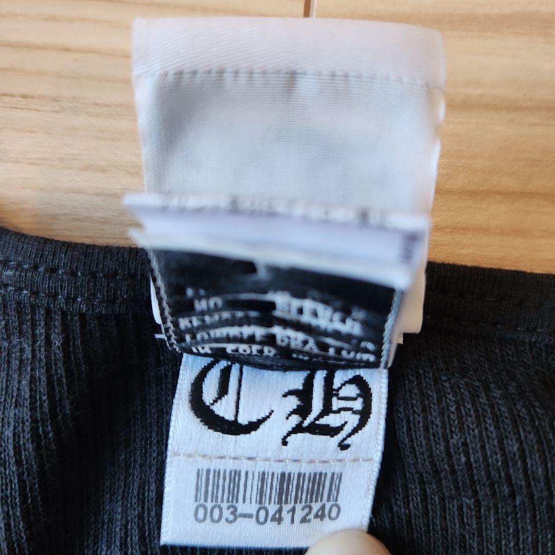 CHROME HEARTS タンクトップ CHダガー リブ ブラック L