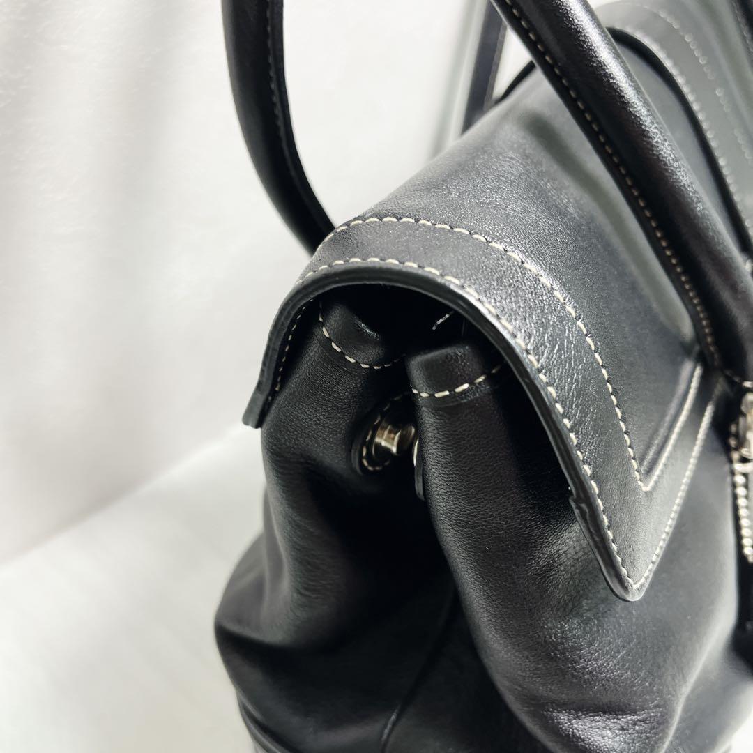 COACH ハンドバッグ　ステッチ ベルト ソーホー レザー 金具 肩掛け