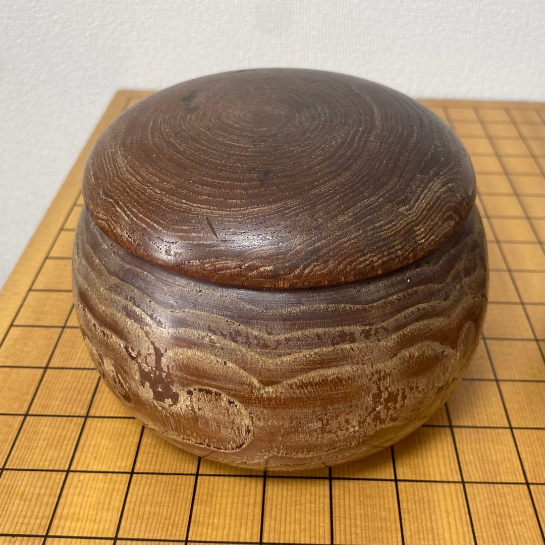 囲碁盤　碁石セット　5.7寸　厚さ17.5㎝　脚付