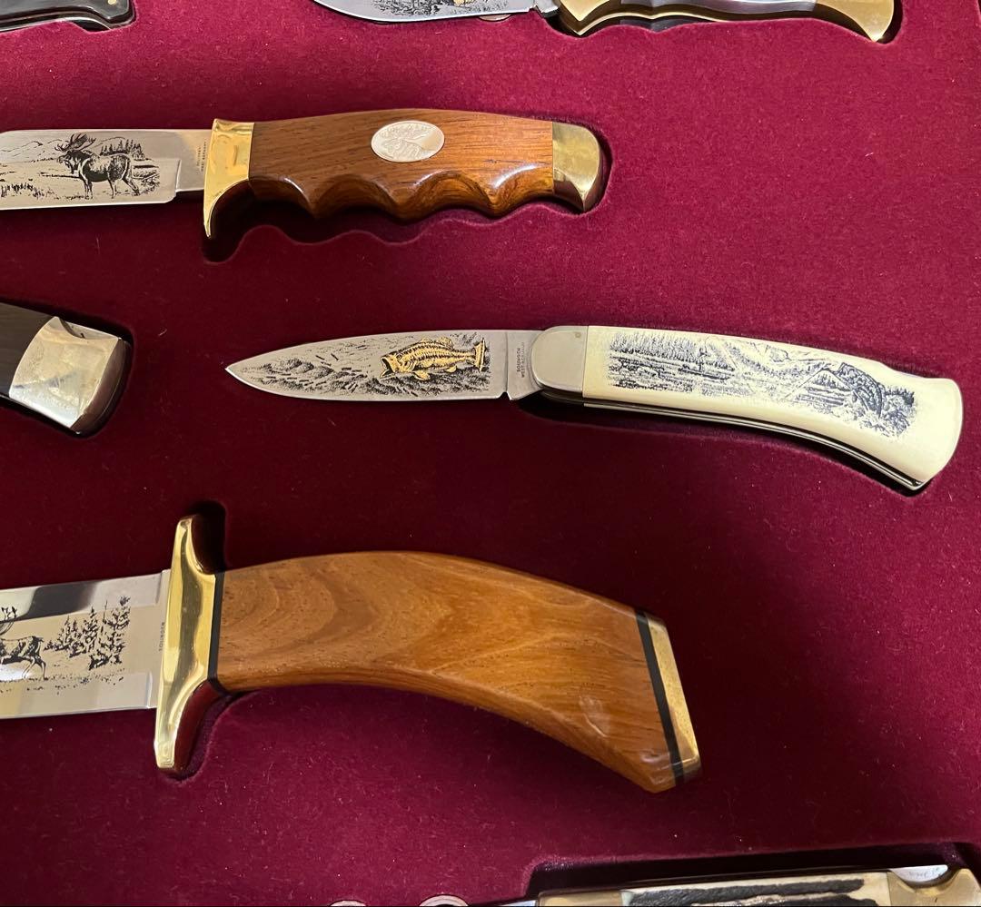 ドイツ製 ゾーリンゲン 飾りナイフ 12本セット 額入り 鍵付き