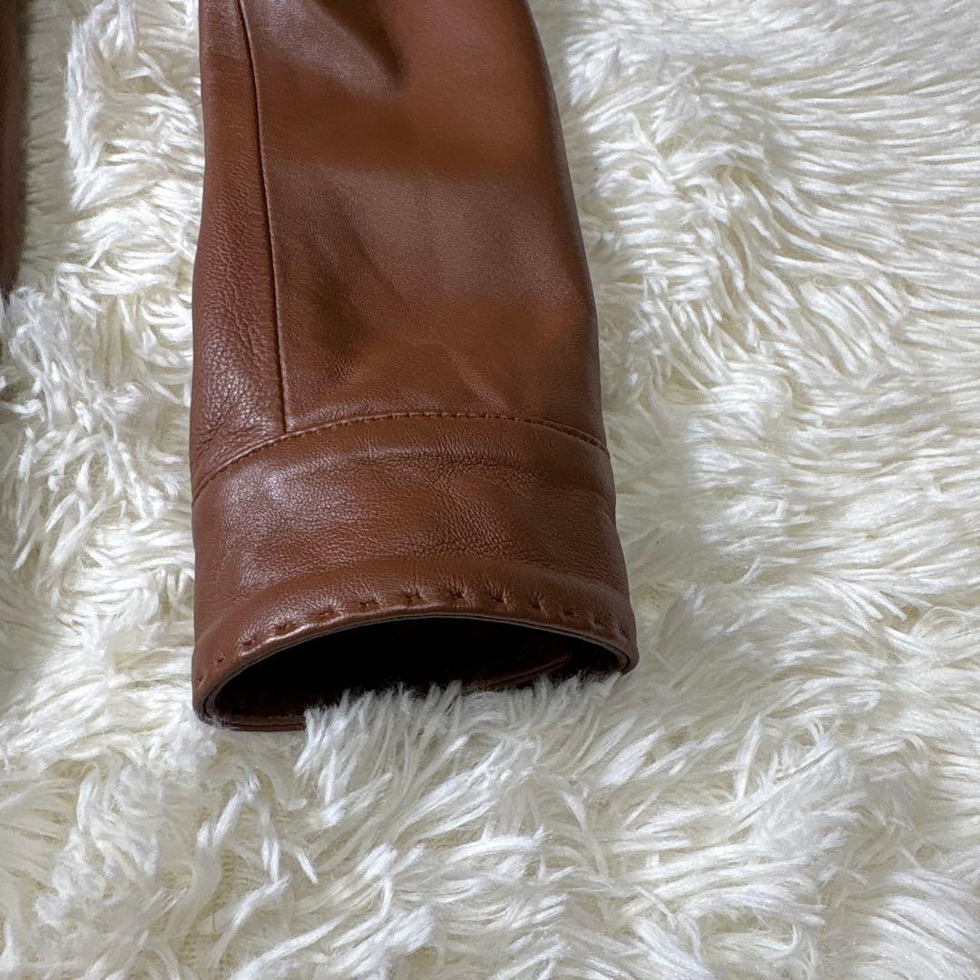 極美品✨MEN'S BIGI メンズビギ　シングルライダースジャケット　羊革