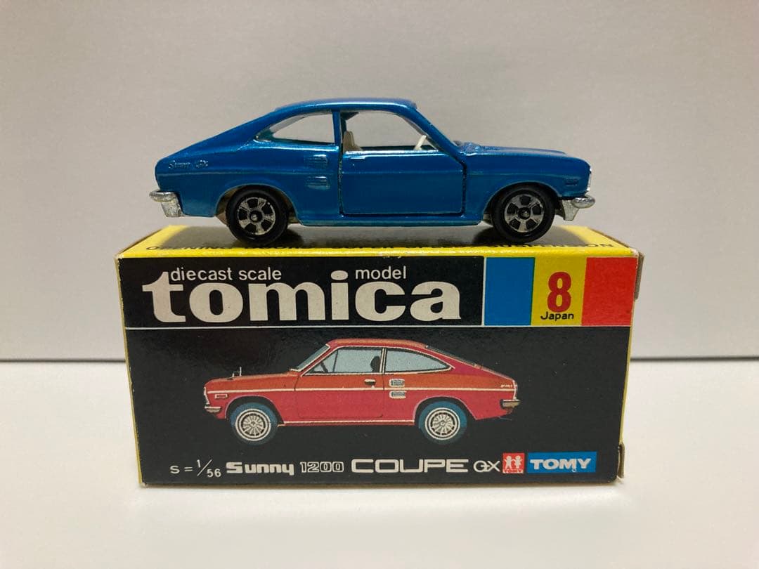 トミカ　日本製　サニー　1200 クーペ　GX 1Aホイール