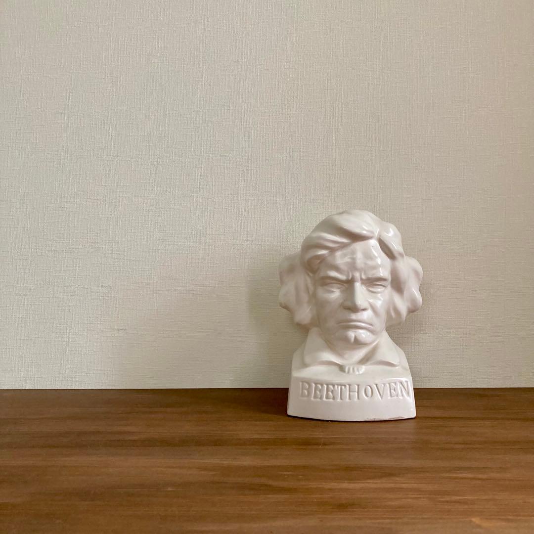 と*わ様 【ヴィンテージ】Victor ヘッドホンスタンド ベートーヴェン 置物