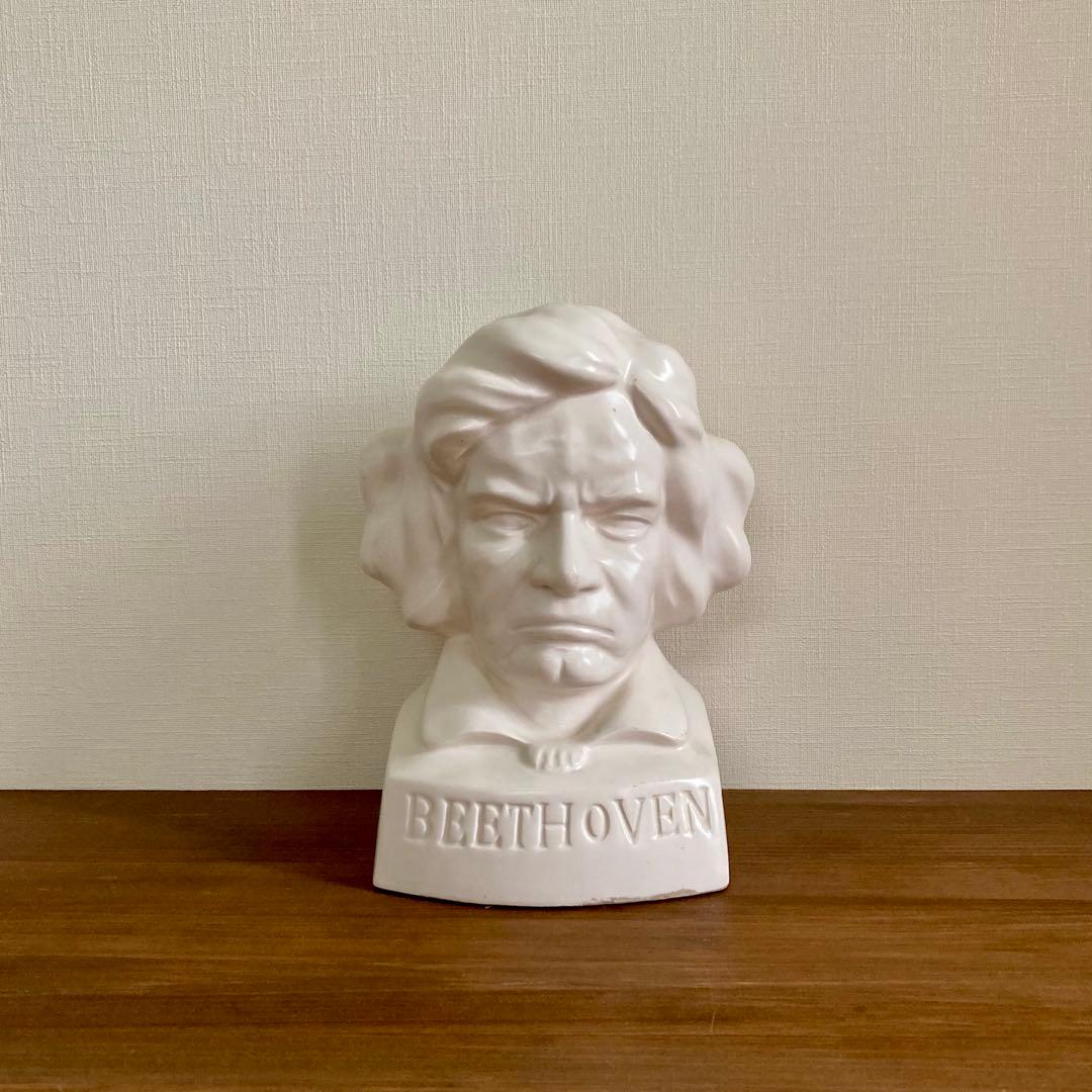 と*わ様 【ヴィンテージ】Victor ヘッドホンスタンド ベートーヴェン 置物