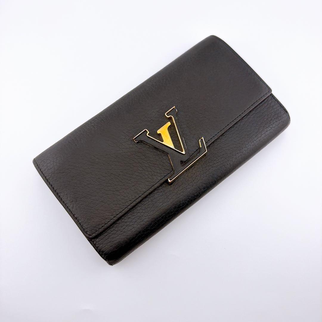 flower！プロフ必読 ルイヴィトン ポルトフォイユカプシーヌ ブラック