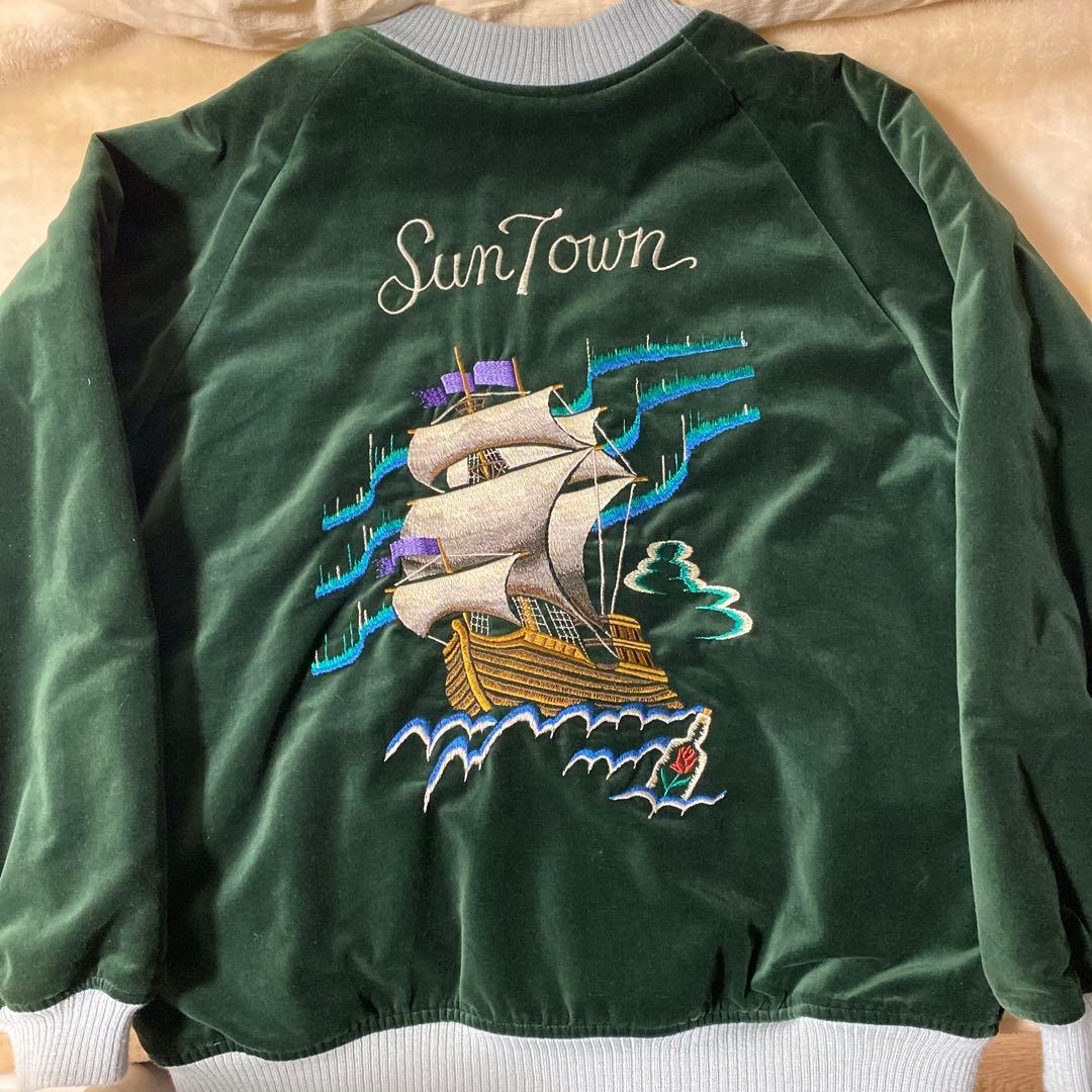 RADIALLダークグリーン ベロアジャケット L