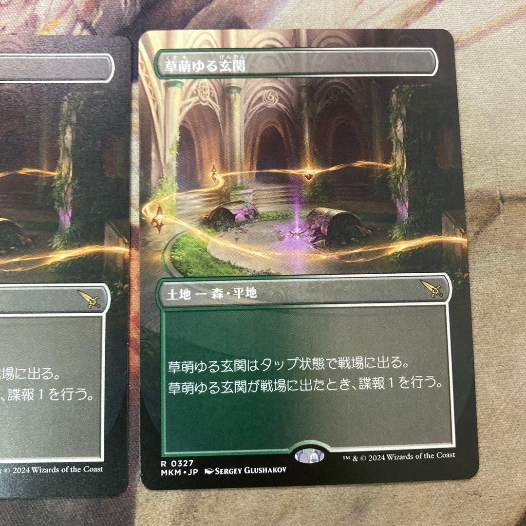 専用。MTG 草萌ゆる玄関 日ボーダレス3枚セット