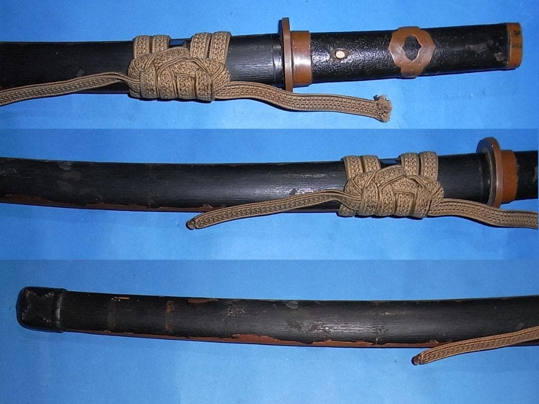 古い時代の拵（刀装具）　　骨董品　　木製