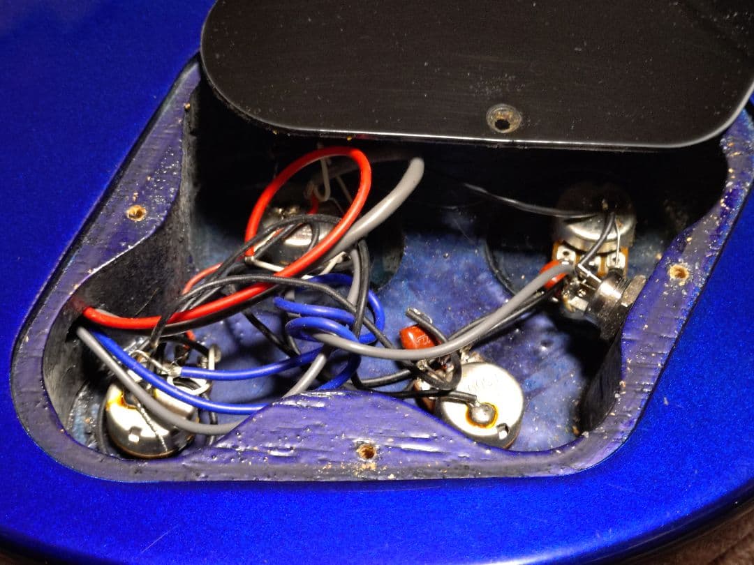 【USED】Burny_レスポール_エレキギター_ジャンク品扱い_ブルー