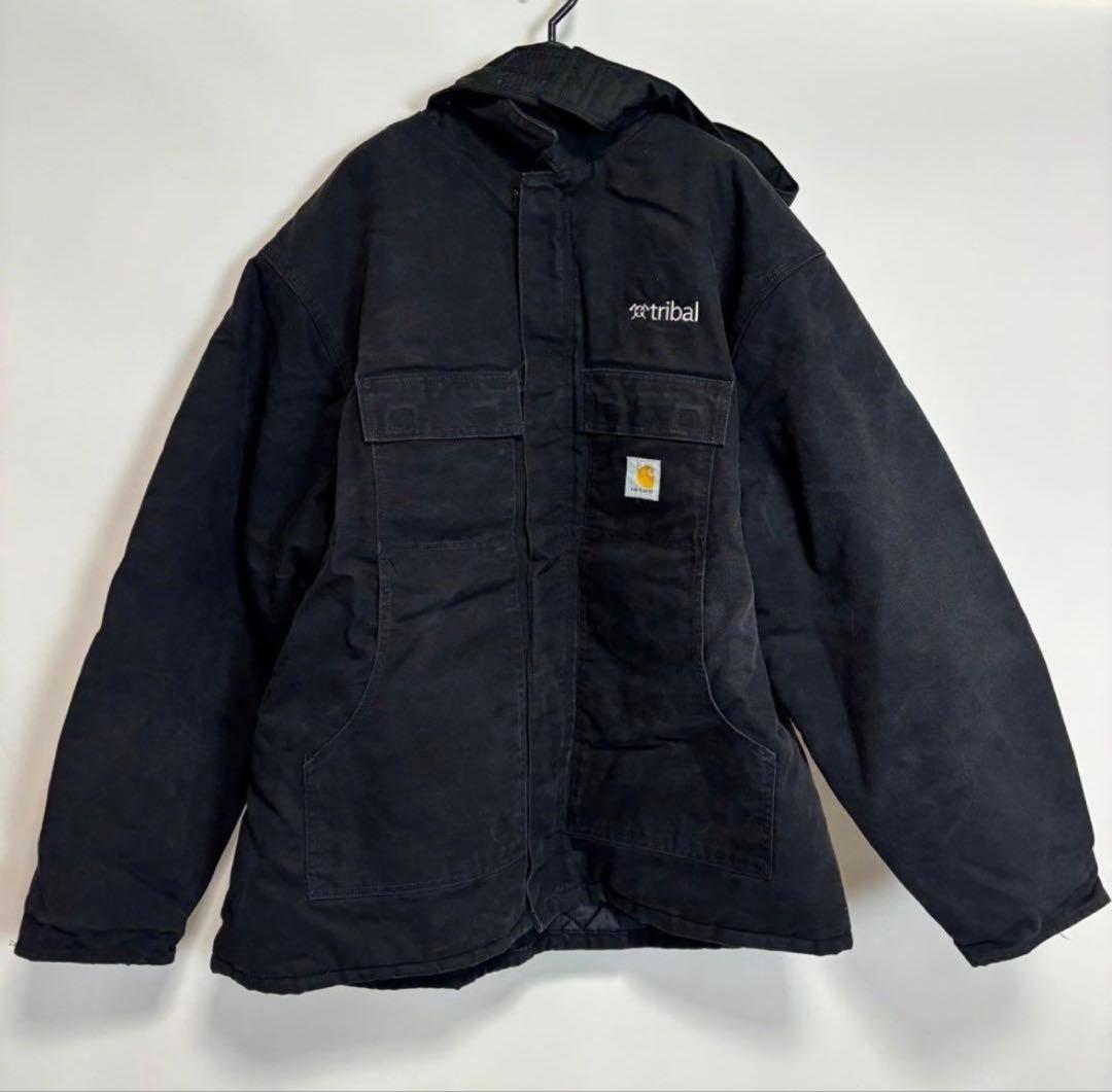 コ*読様 carhartt カーハート フード付きジャケット 3X相当　企業ロゴ