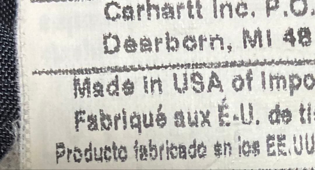 コ*読様 carhartt カーハート フード付きジャケット 3X相当　企業ロゴ