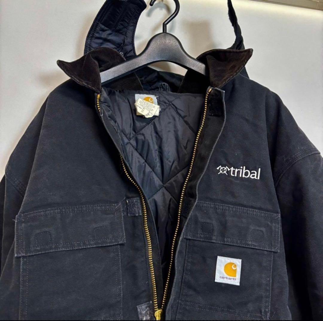 コ*読様 carhartt カーハート フード付きジャケット 3X相当　企業ロゴ