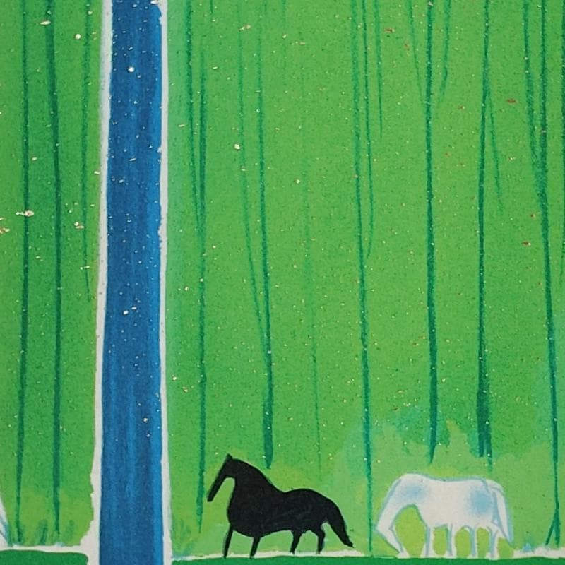 ☆セルジュ・ラシス☆「馬シリーズ」リトグラフ　E.A