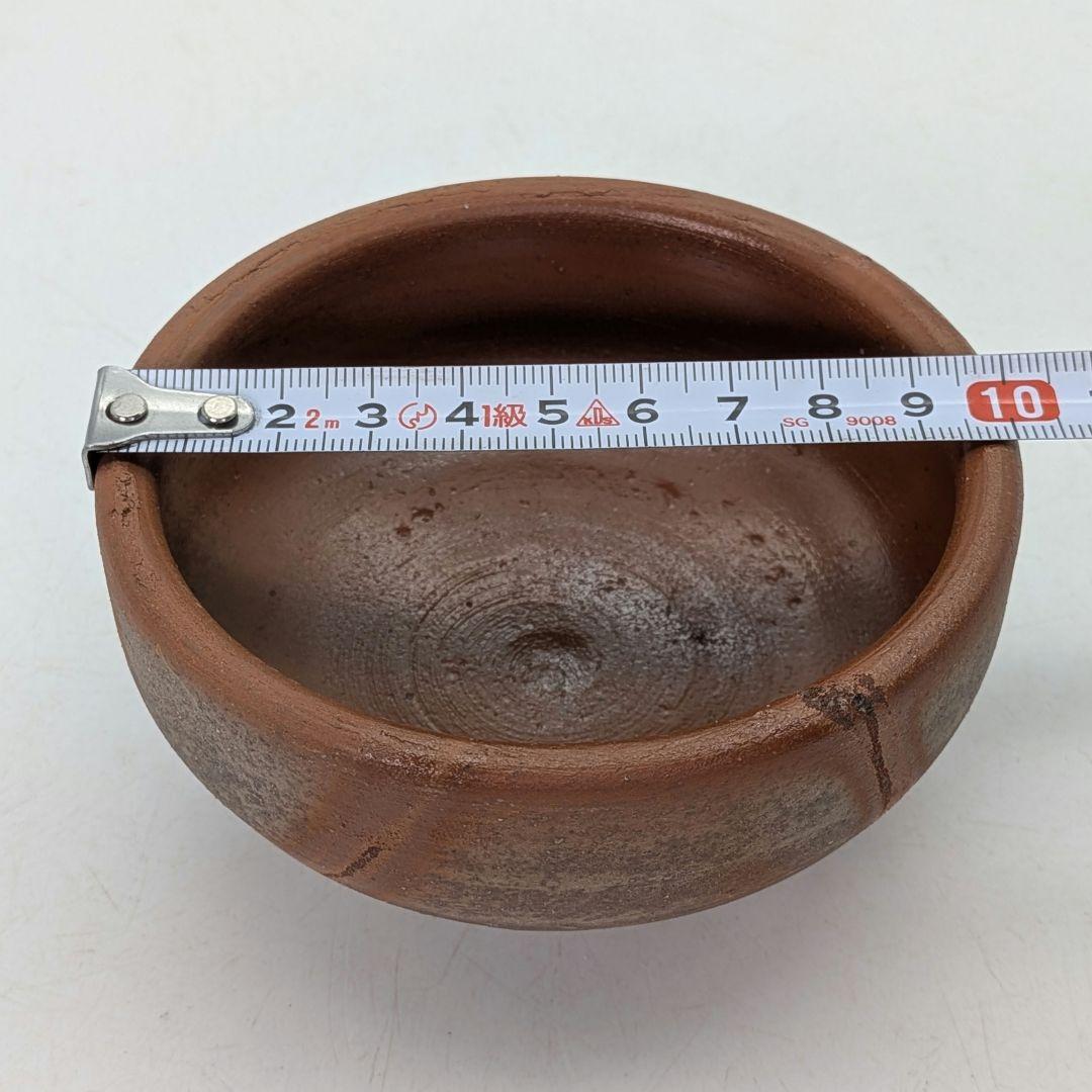 南燦窯 徳永修 備前焼 緋襷丸中鉢揃（小鉢6客） 共箱栞 食器 在銘 作家作品