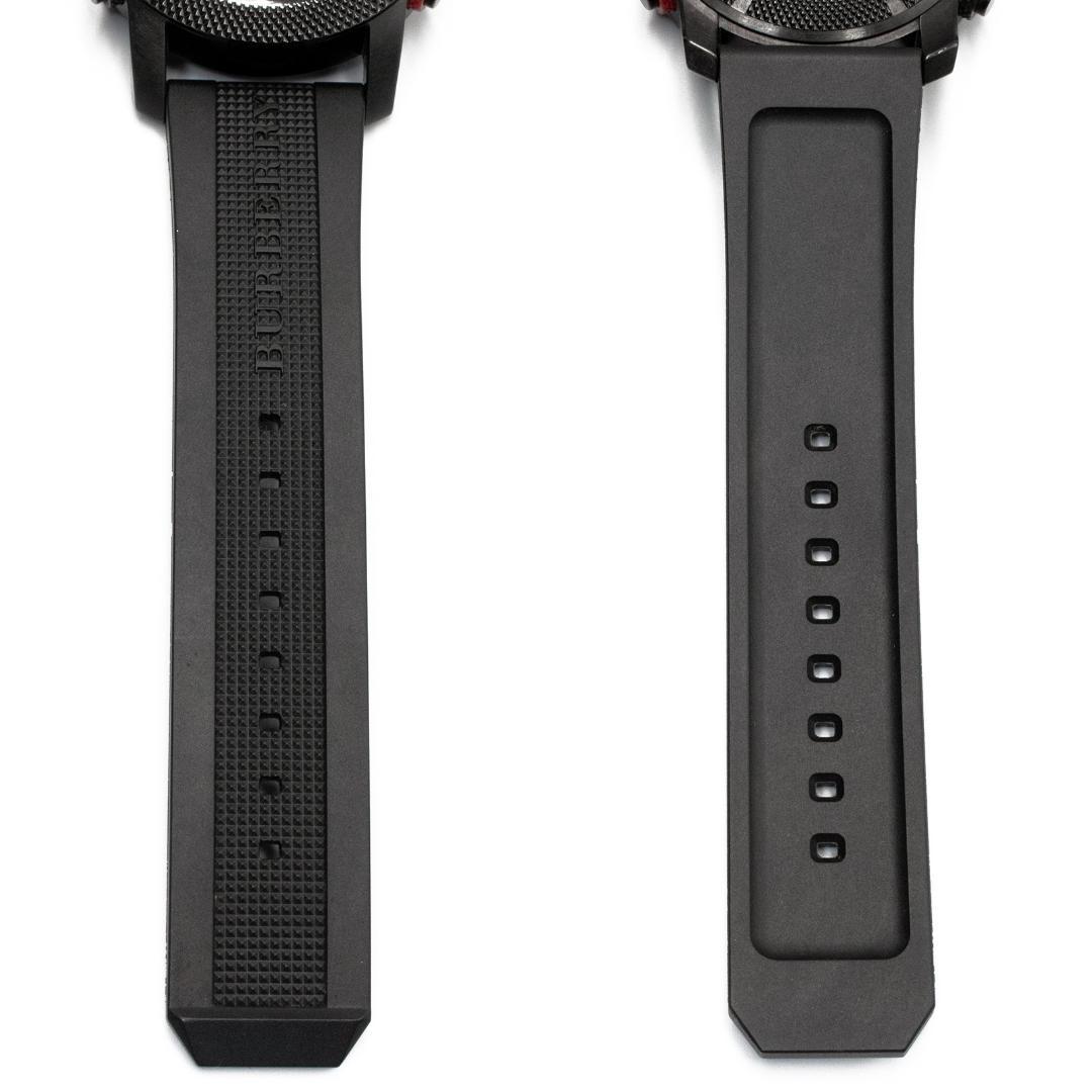 バーバリー 腕時計 クオーツ スポーツ BU7704 黒 赤 メンズ 海外モデル